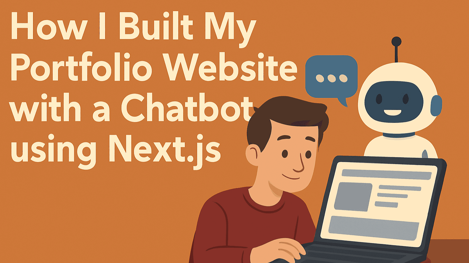 How I Built My Portfolio Website with a Chatbot using Next.js - blog by Hitanshu Khandelwal